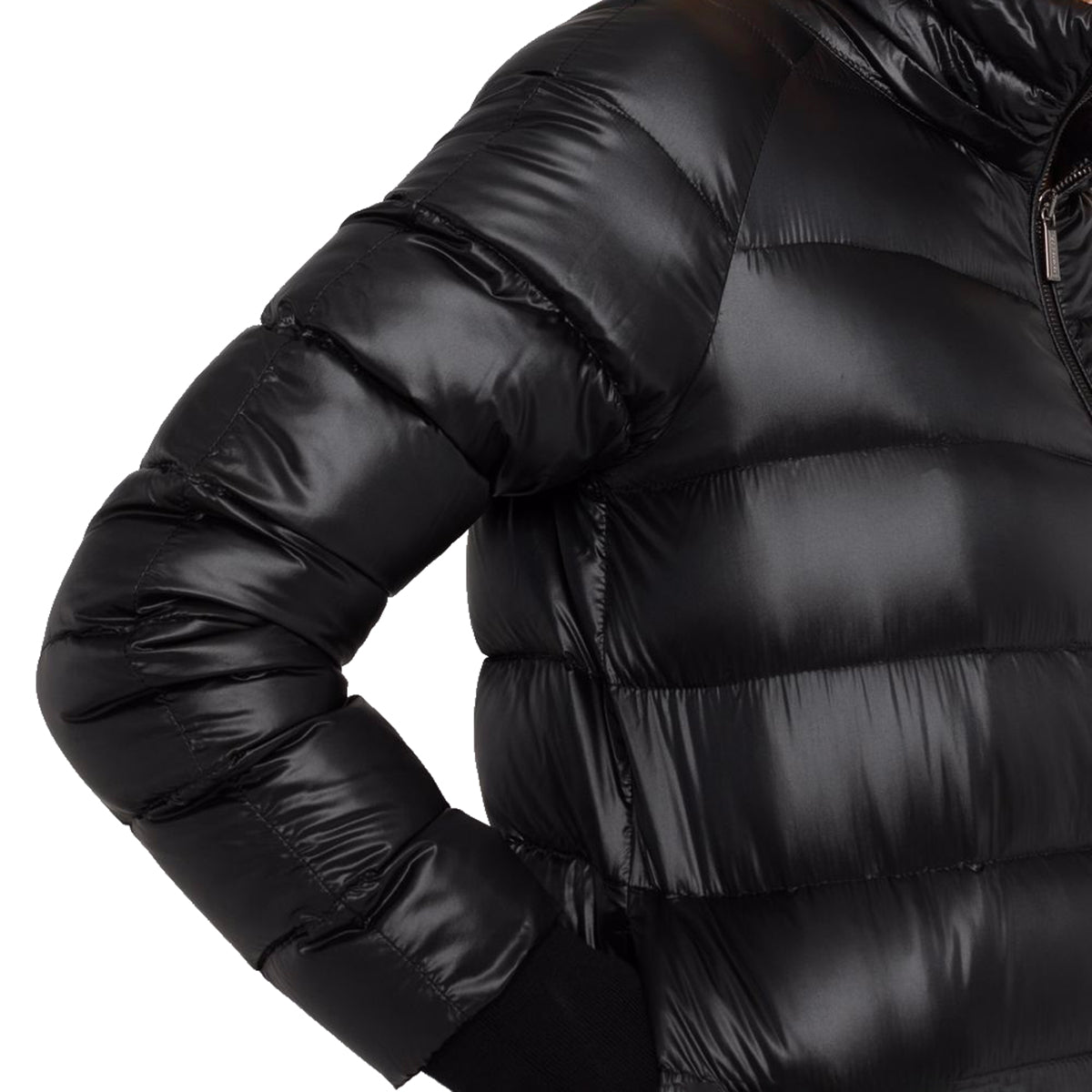 BLACK PEGASO PUFFER DOWN JACKET