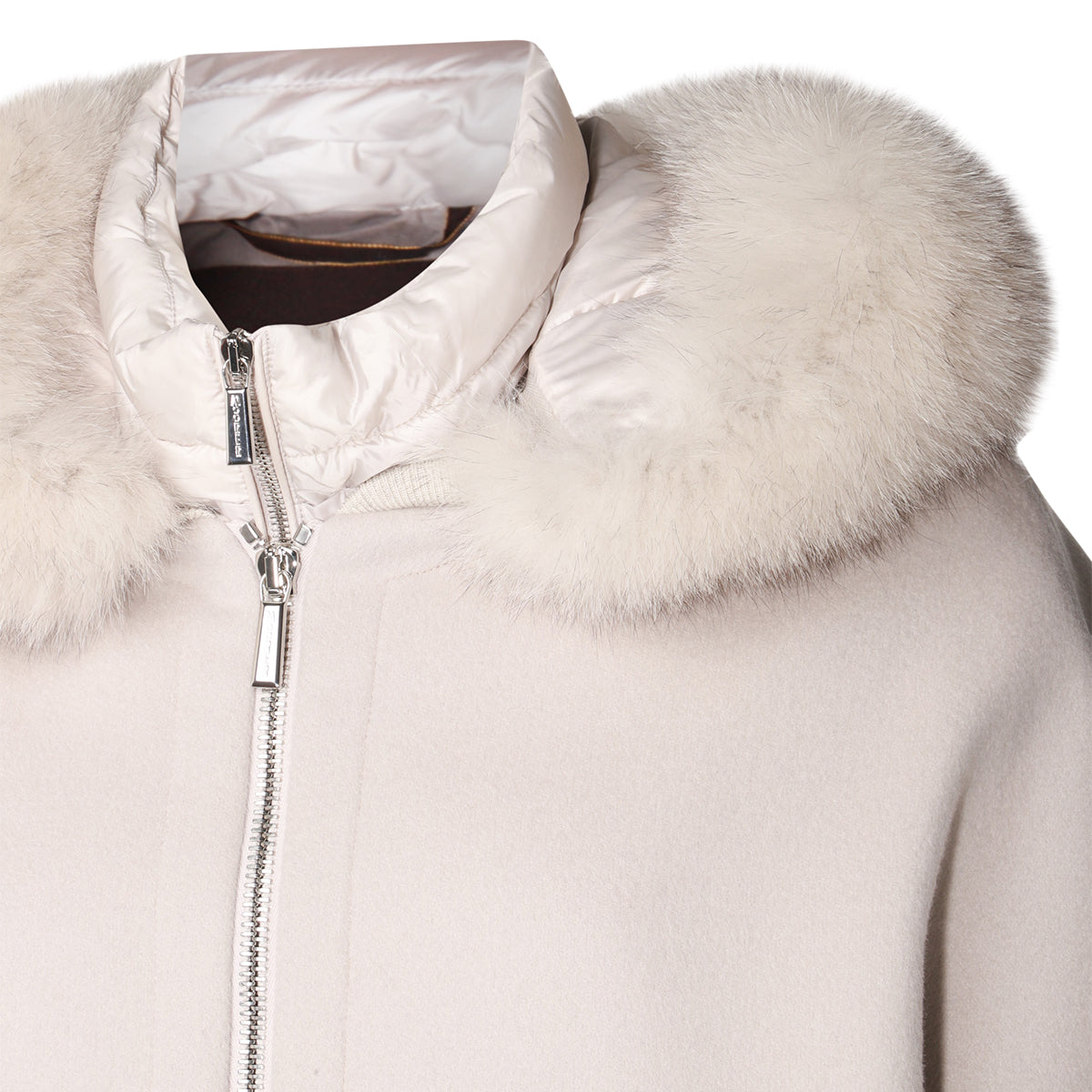 GREY WOOL DOWN JACKET