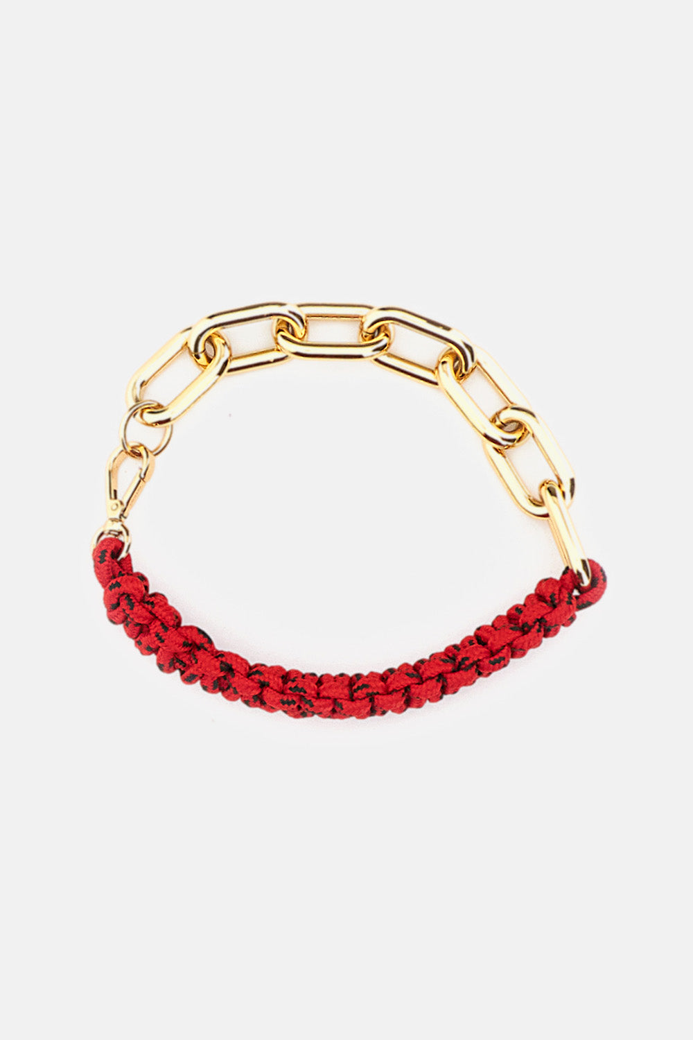 BRAIDED RED CORD CHAIN NECKLACE