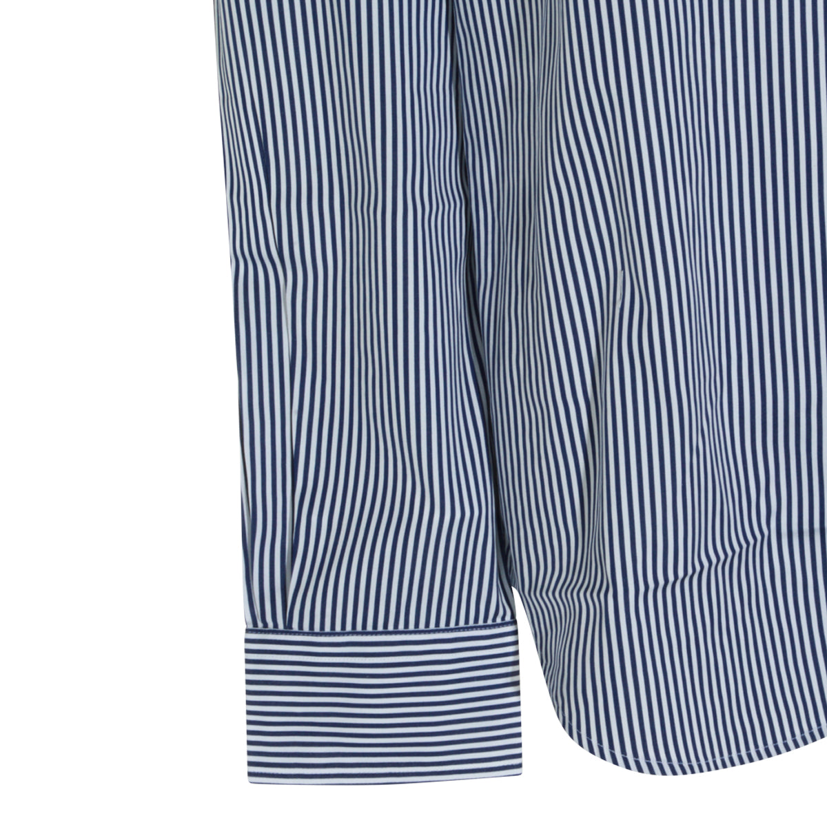 WHITE AND FALL ROYAL COTTON STRIPED SHIRT
