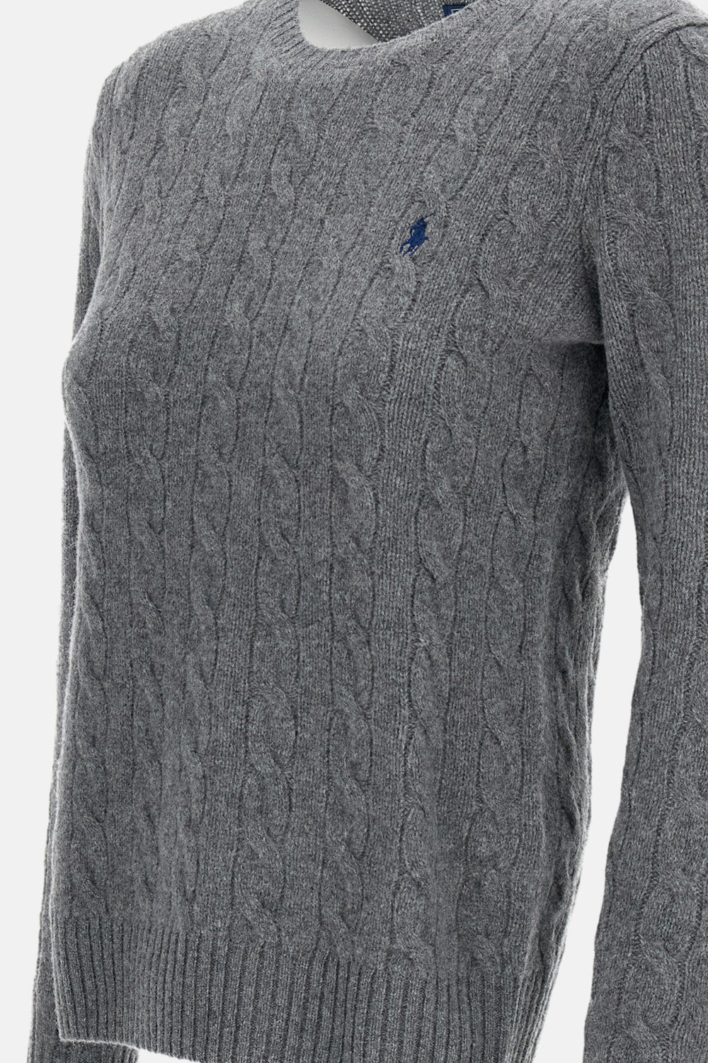 CABLE KNIT CREWNECK SWEATER