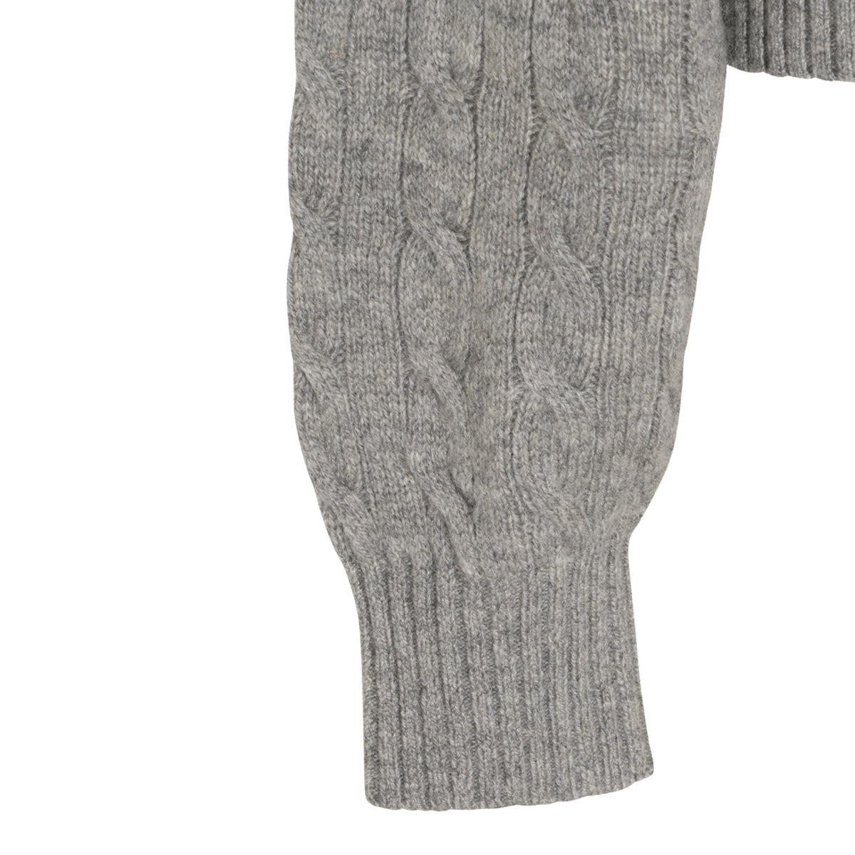 GREY WOOL POLO SHIRT