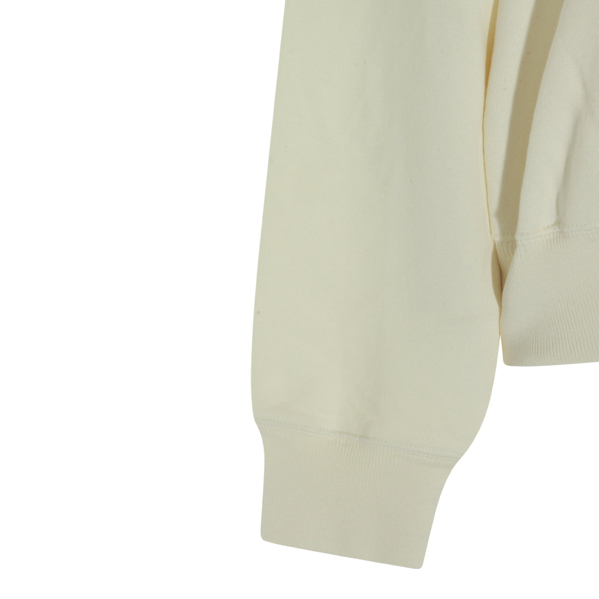 WARM WHITE COTTON SWEATSHIRT