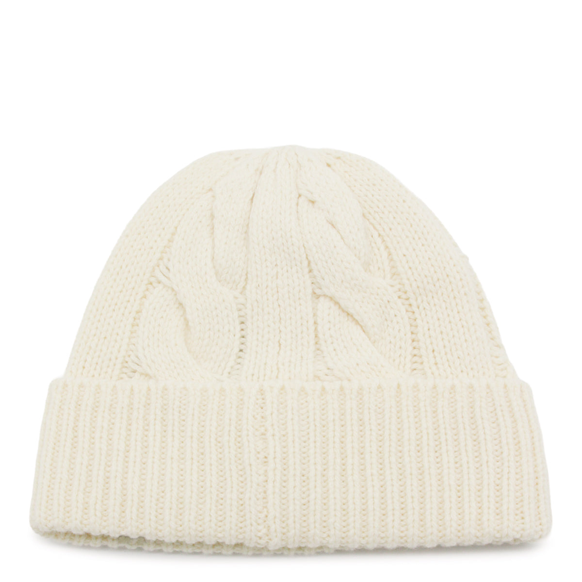 CREAM WOOL BLEND BEAR HAT