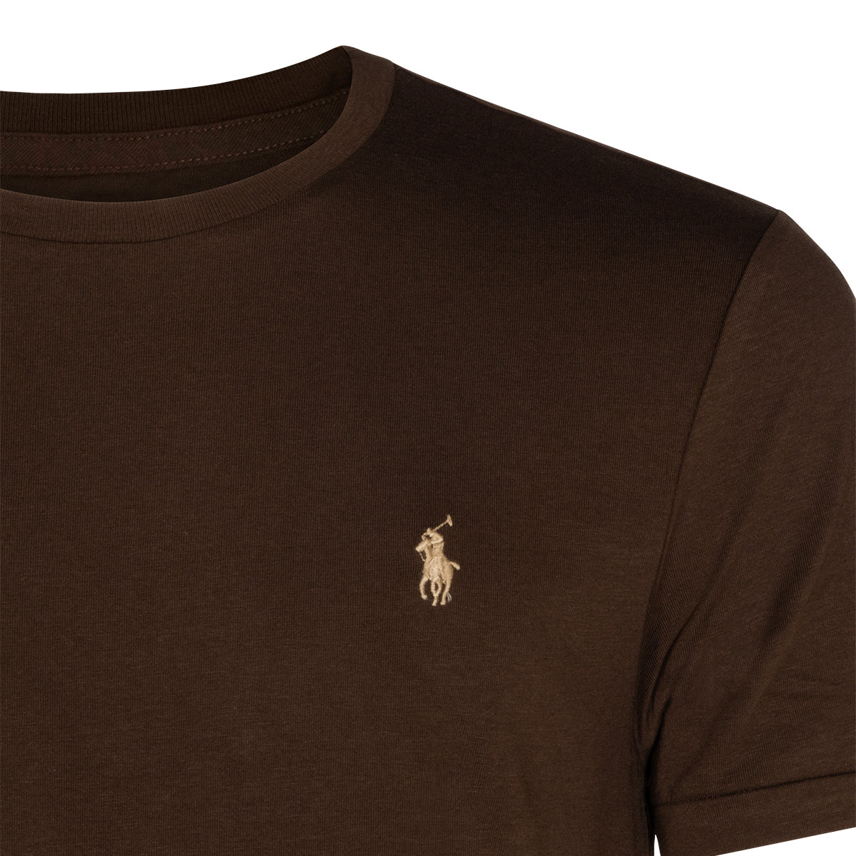 BROWN COTTON T-SHIRT