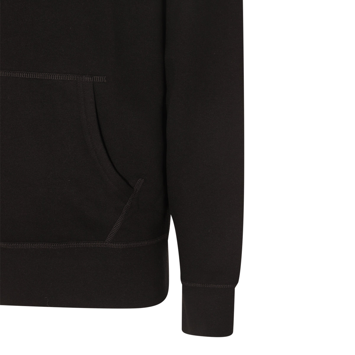 BLACK COTTON SWEATSHIRT