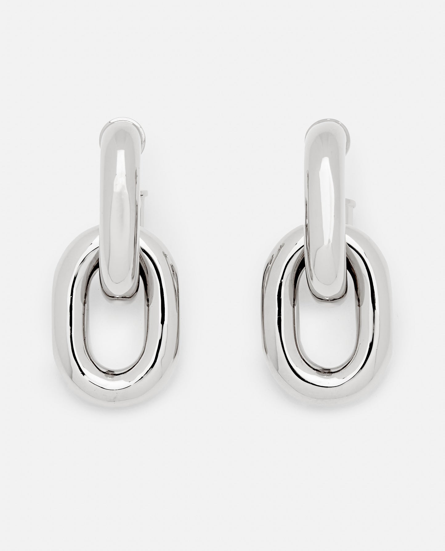 XL LINK DOUBLE HOOP EARRINGS