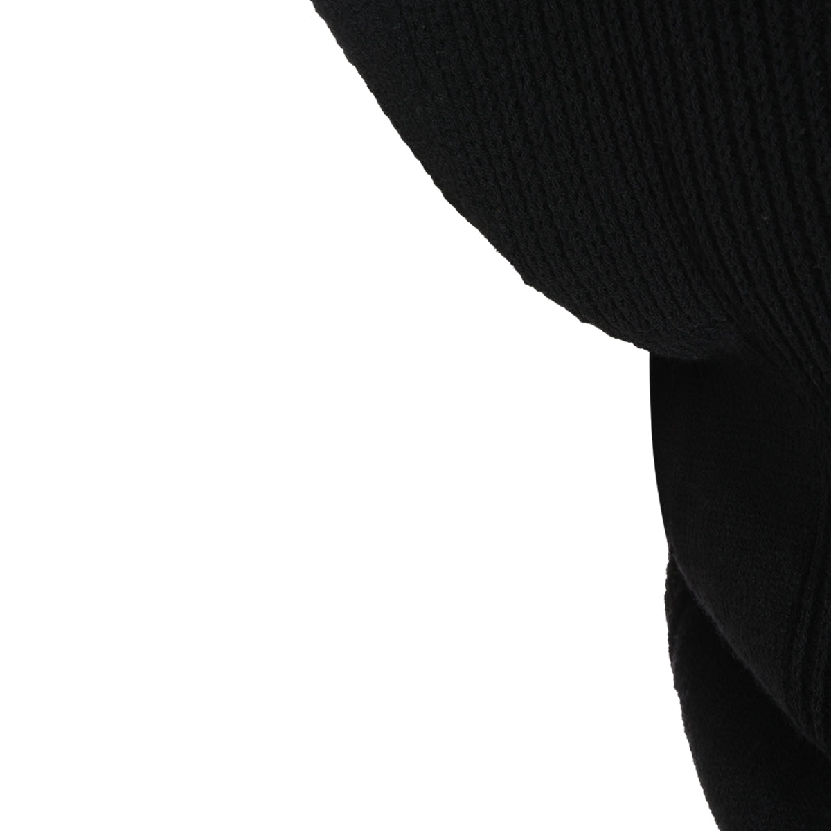BLACK WOOL KNITWEAR