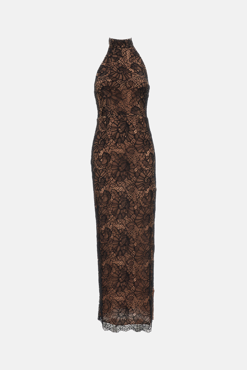LACE HALTERNECK DRESS