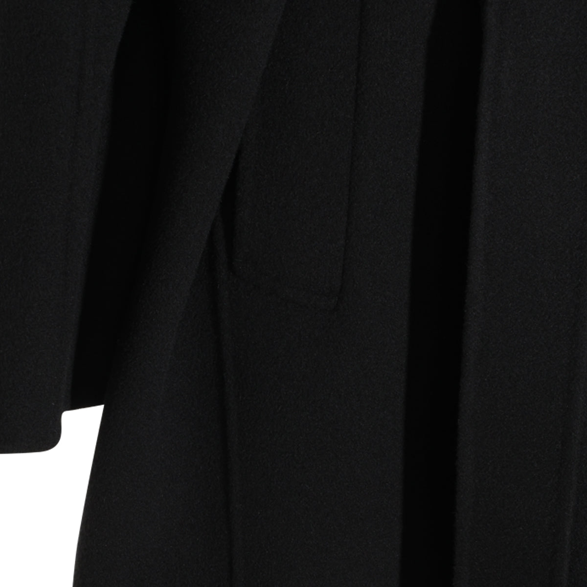 BLACK WOOL PENELOPE COAT