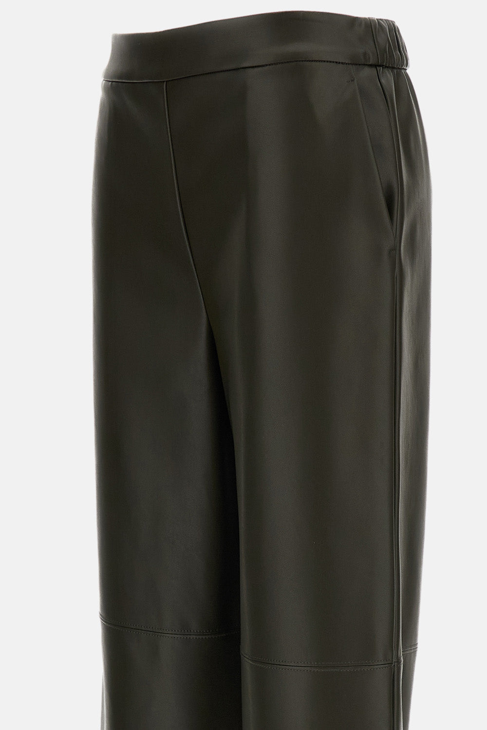 COATED JERSEY CROPPED TROUSERS