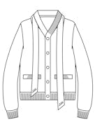 WOOL KNIT CARDIGAN