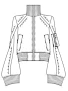 WOOL KNIT BLOUSON