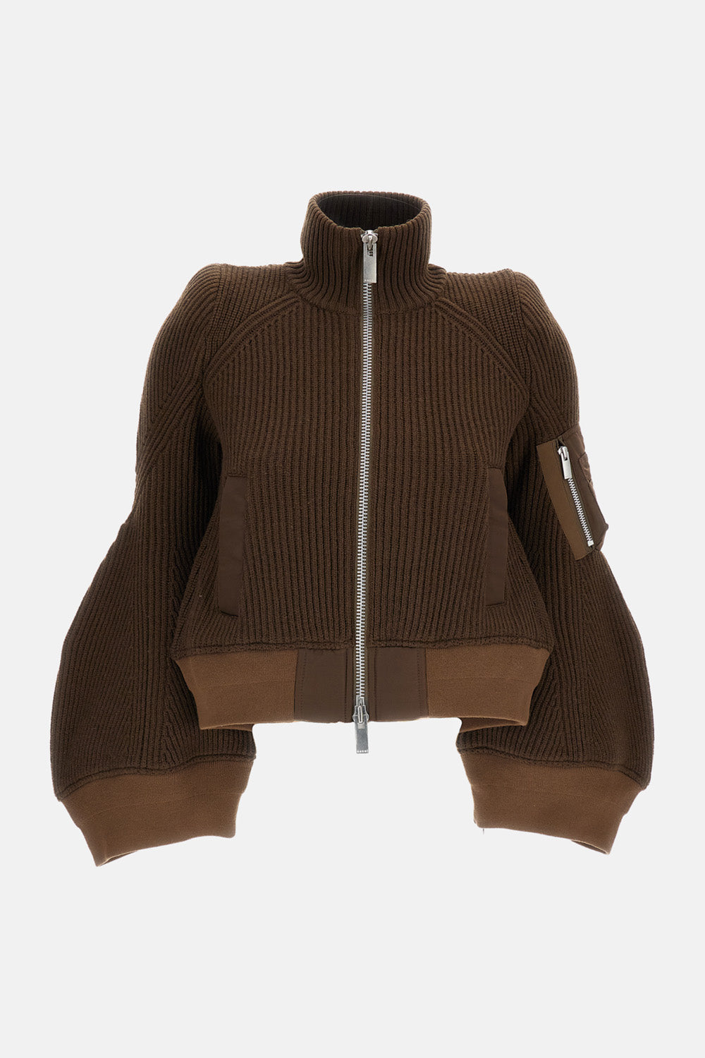WOOL KNIT BLOUSON