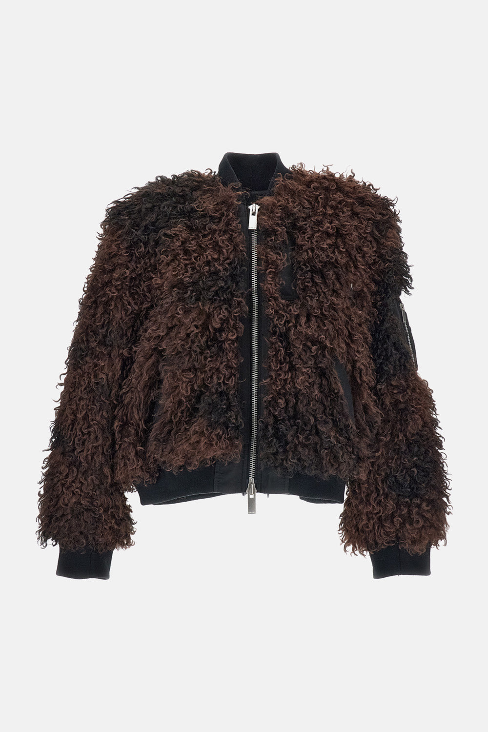 CURLY FAUX FUR BLOUSON