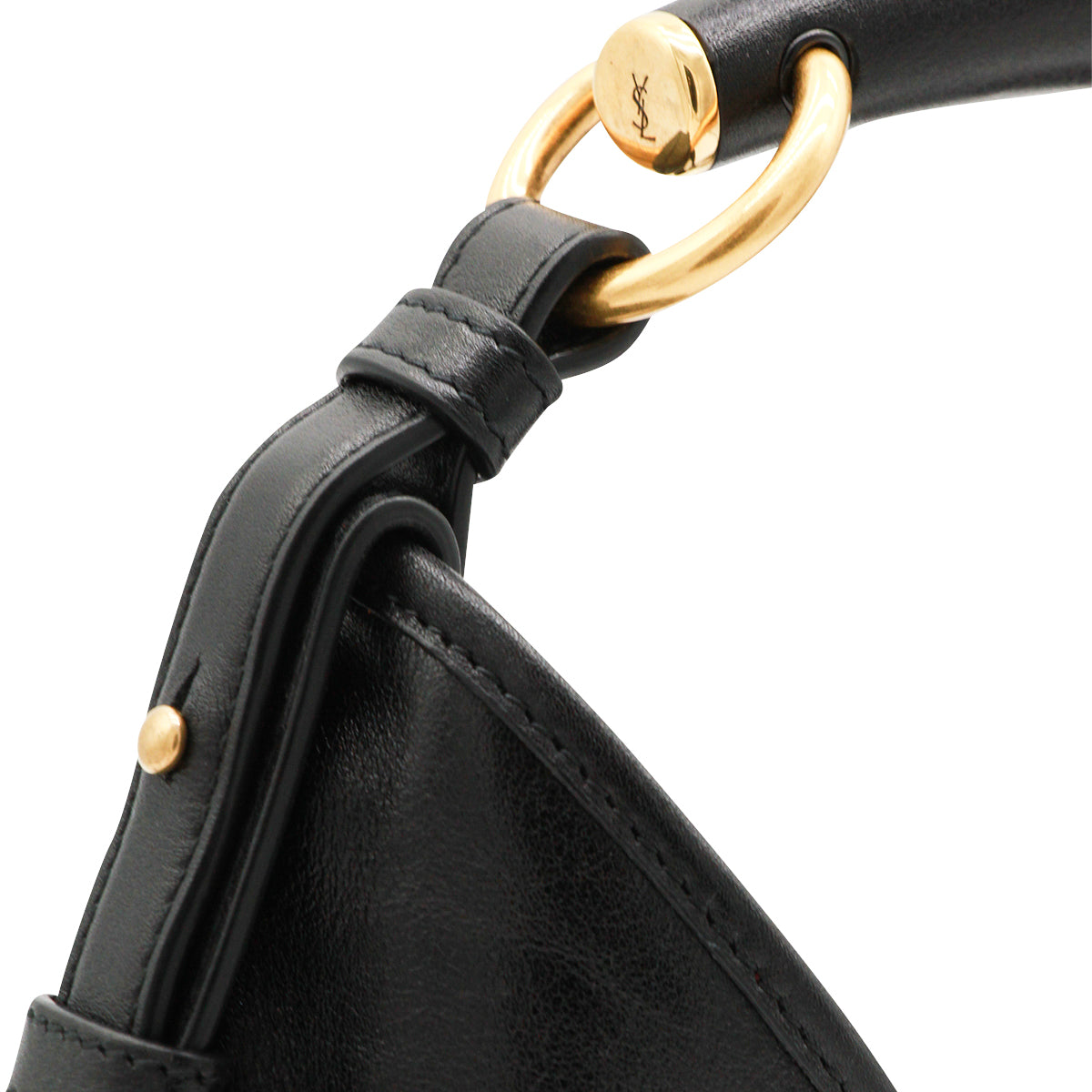BLACK LEATHER SMALL MOMBASA SHOULDER BAG