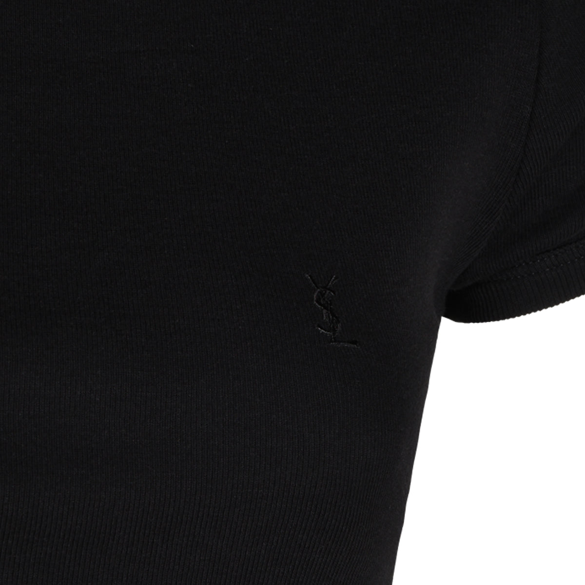 BLACK COTTON T-SHIRT