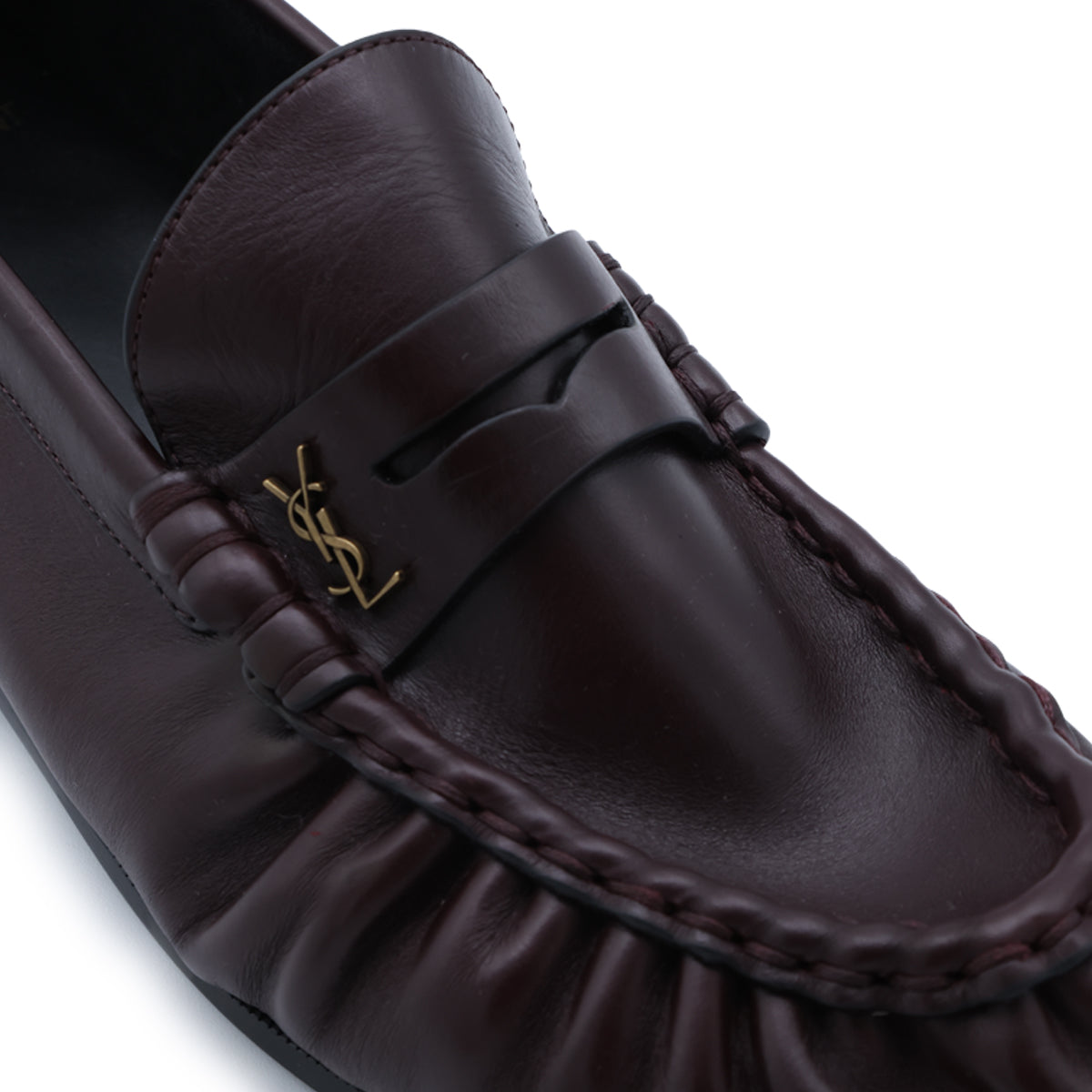 BURGUNDY LEATHER LOAFERS