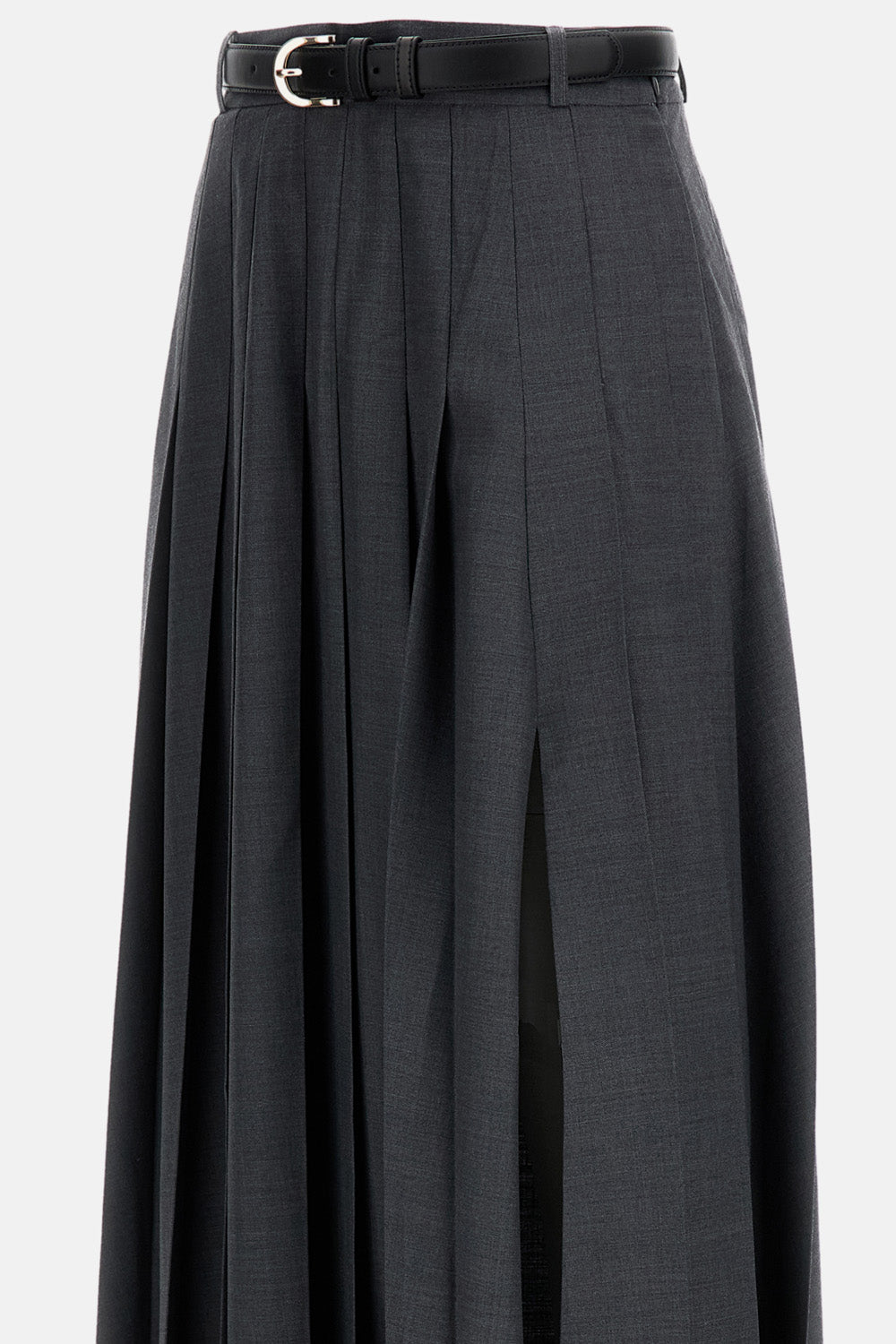 PLEATED MAXI SKIRT