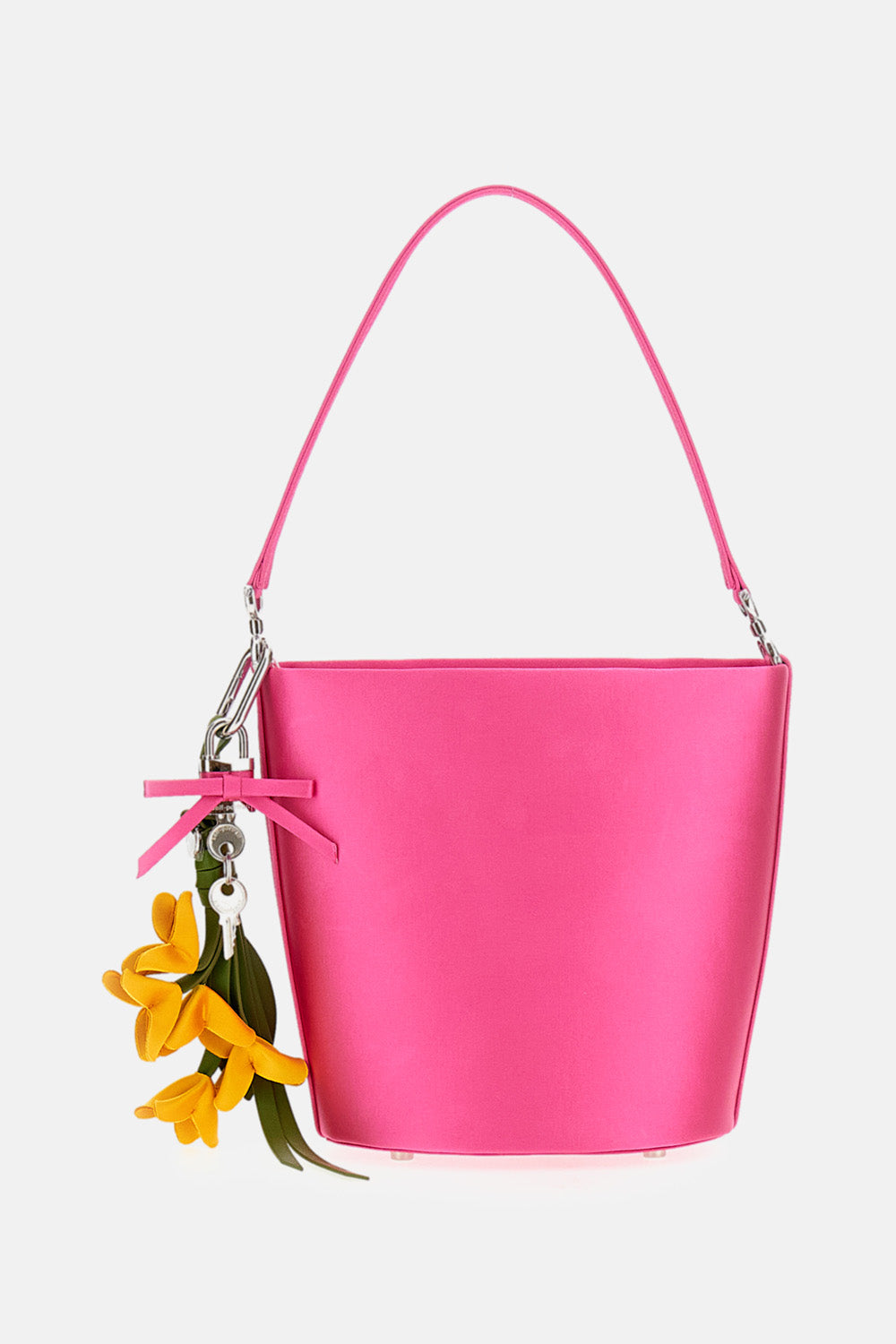 SATIN BUCKET BAG