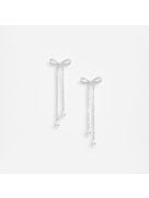CRYSTAL BOW DANGLE EARRING