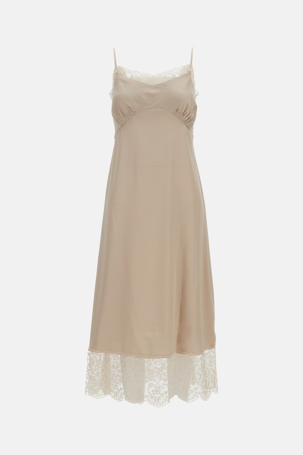 LACE TRIM SLIP DRESS