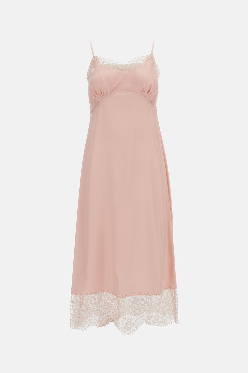 LACE TRIM SLIP DRESS