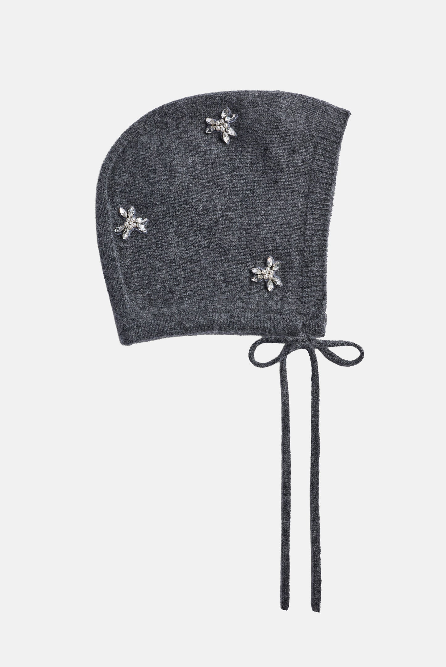 CASHMERE BONNET WITH EMB
