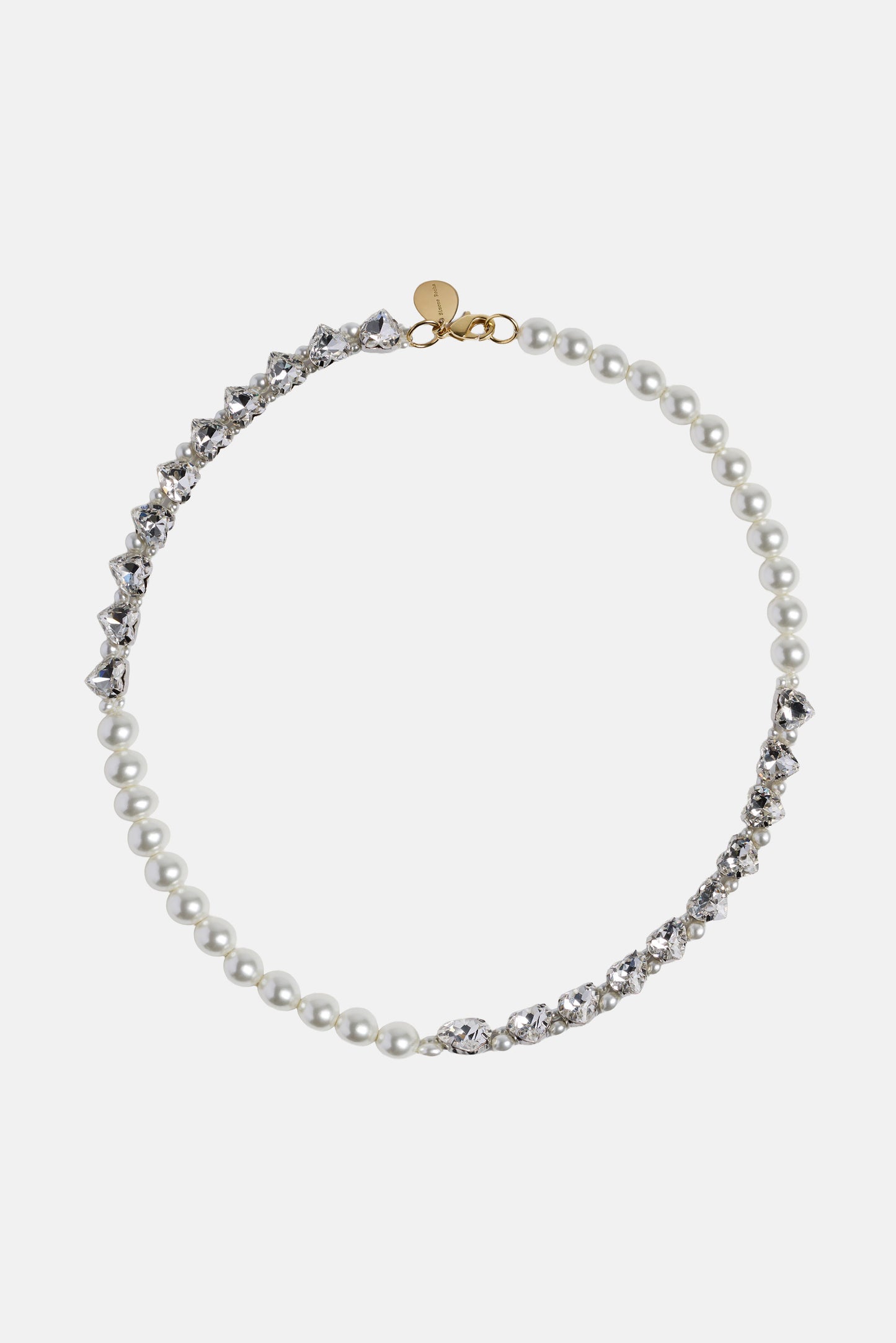 QUARTET PEARL & CRYSTAL HEART NECKLACE
