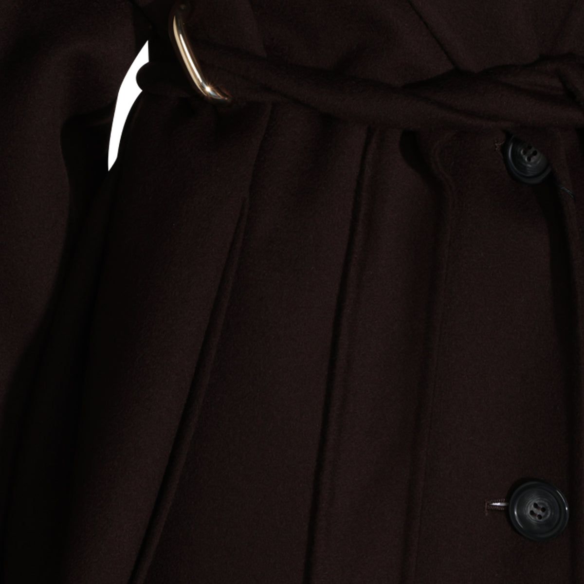 BROWN VIRGIN WOOL OLMO LONG COAT