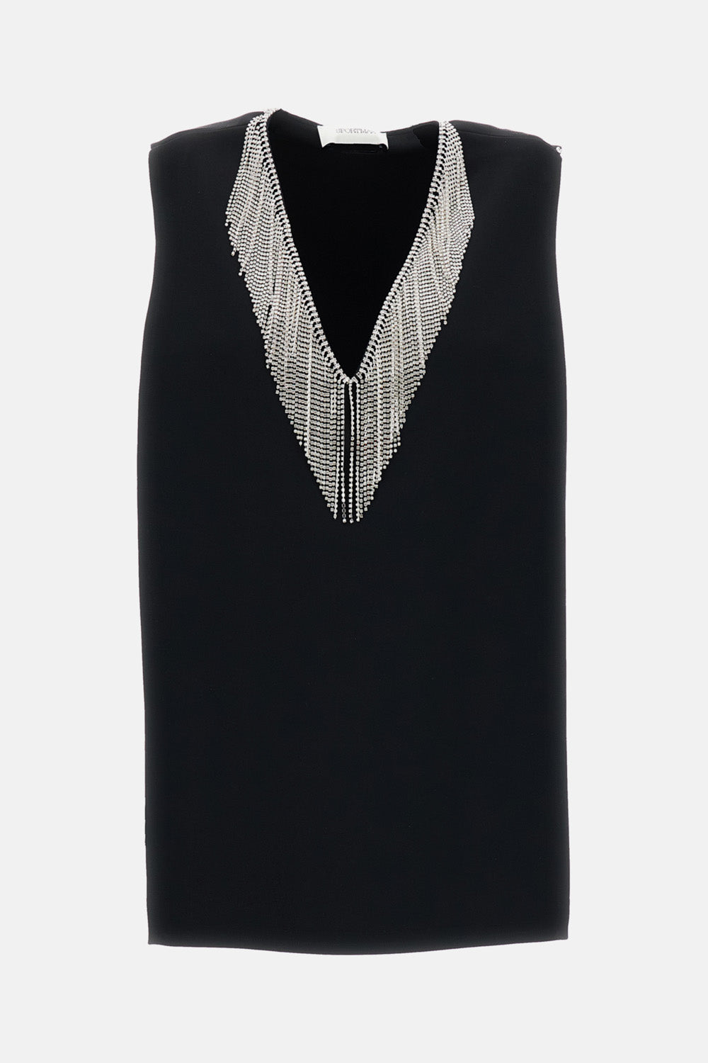 SLEEVELESS CADY TOP WITH RHINESTONE