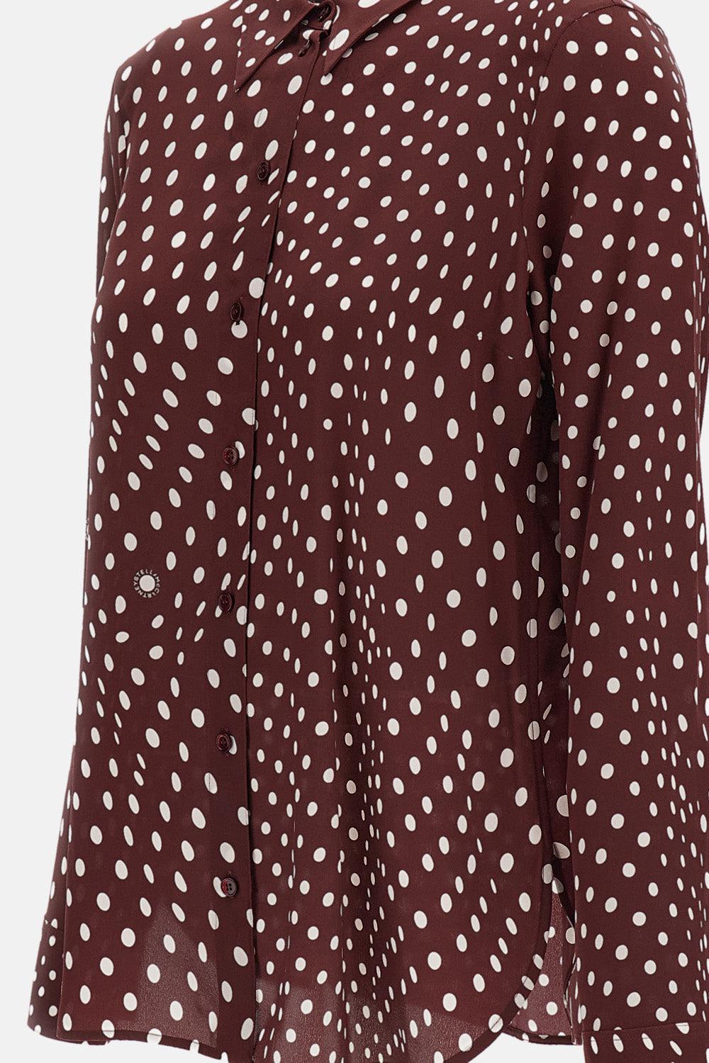 POLKADOTS PRINTED SILK SHIRT