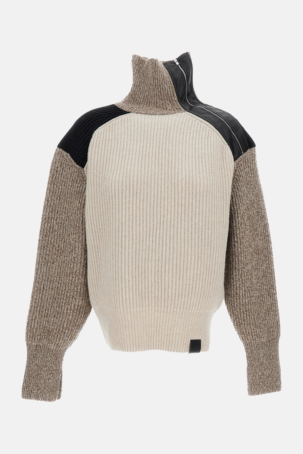 ALTERMAT DETAIL BLOCK COLOUR KNIT JUMPER