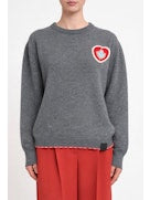 CROCHET HEART WOOL JUMPER