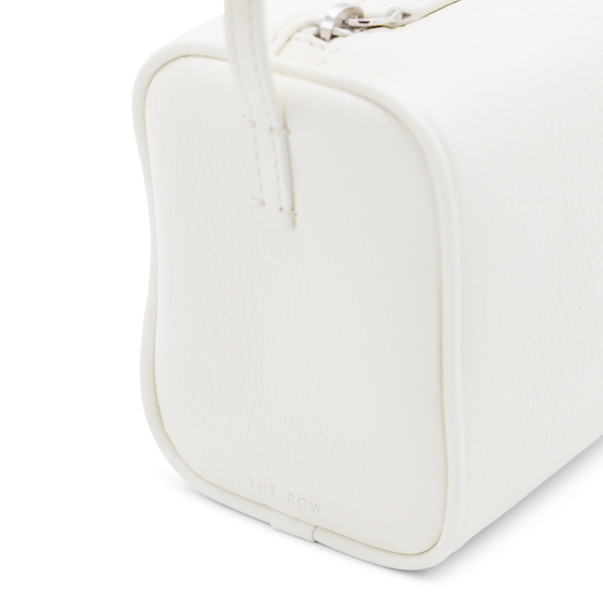 WHITE LEATHER 90'S SHOULDER BAG
