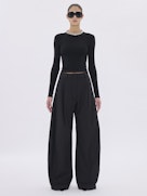 E-BILLIE WOOL BLEND TROUSERS