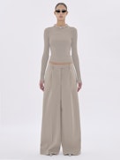 E-DEVA WOOL BLEND TROUSERS