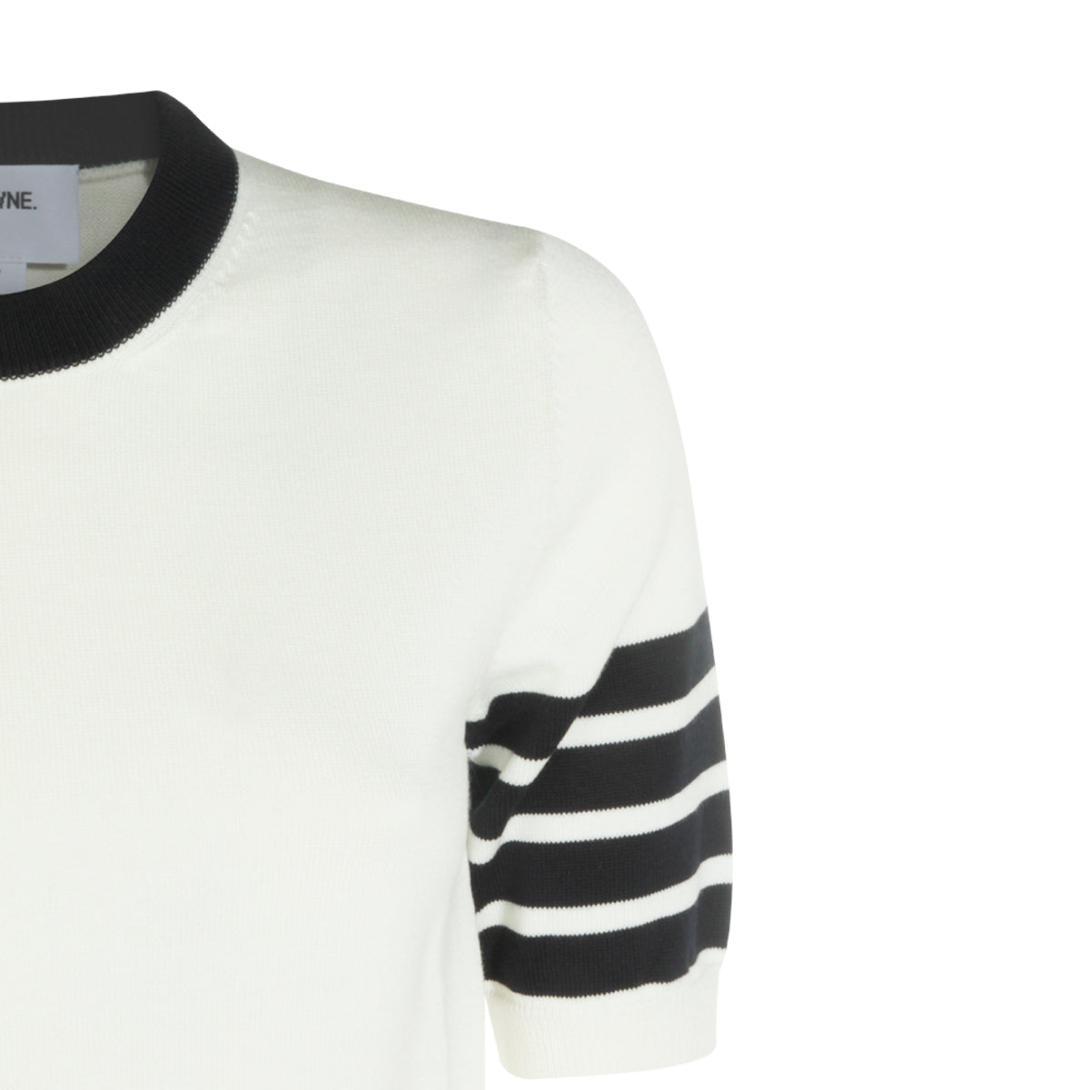 WHITE COTTON 4BAR KNITWEAR