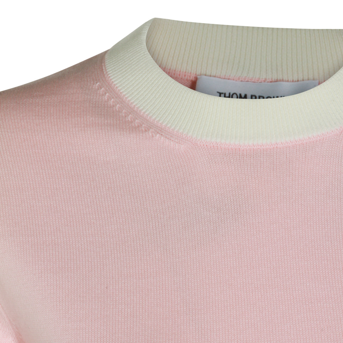 LIGHT PINK COTTON 4BAR KNITWEAR