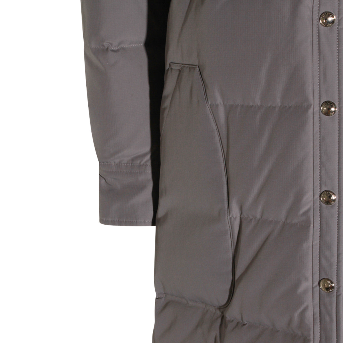 MED GREY 4BAR PADDED DOWN JACKET