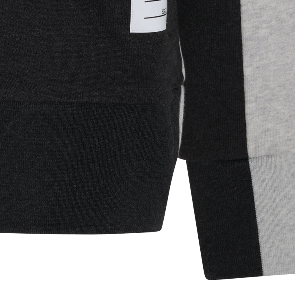 BLACKK AND GREY COTTON SWEATSHIRT