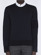 OTTOMAN MILANO STITCH 4-BAR BOMBER PULLOVER