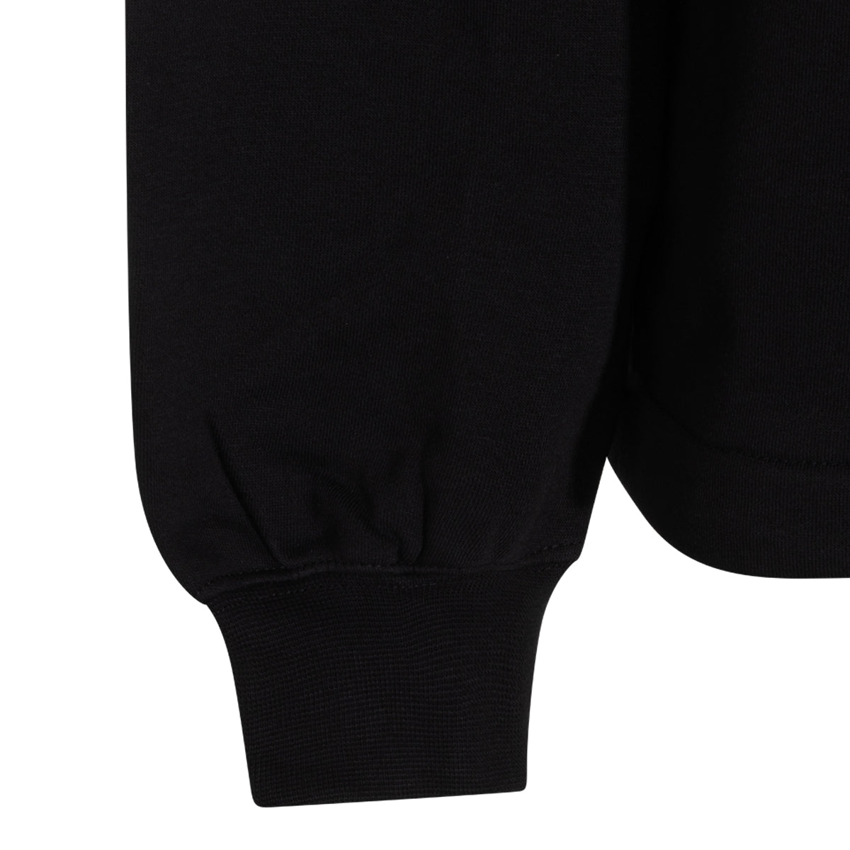 BLACK COTTON SWEATSHIRT