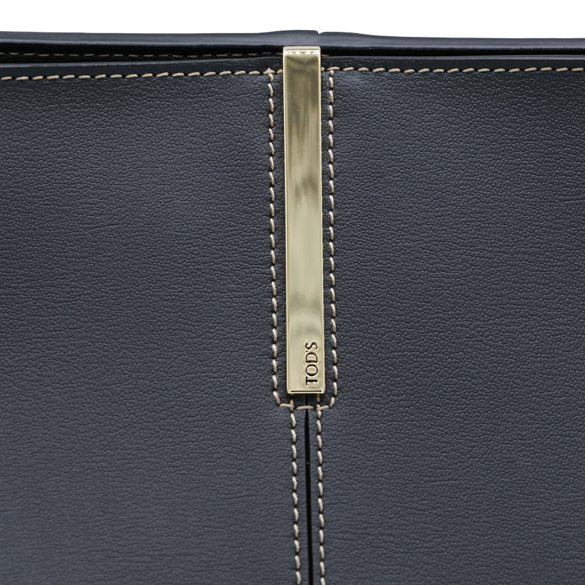 BLACK LEATHER SMALL TOTE