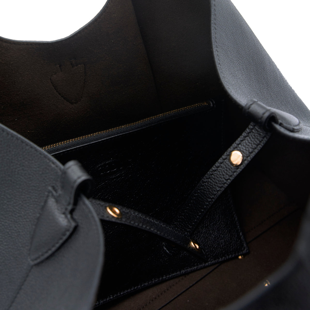 BLACK LEATHER TIMELESS TOTE