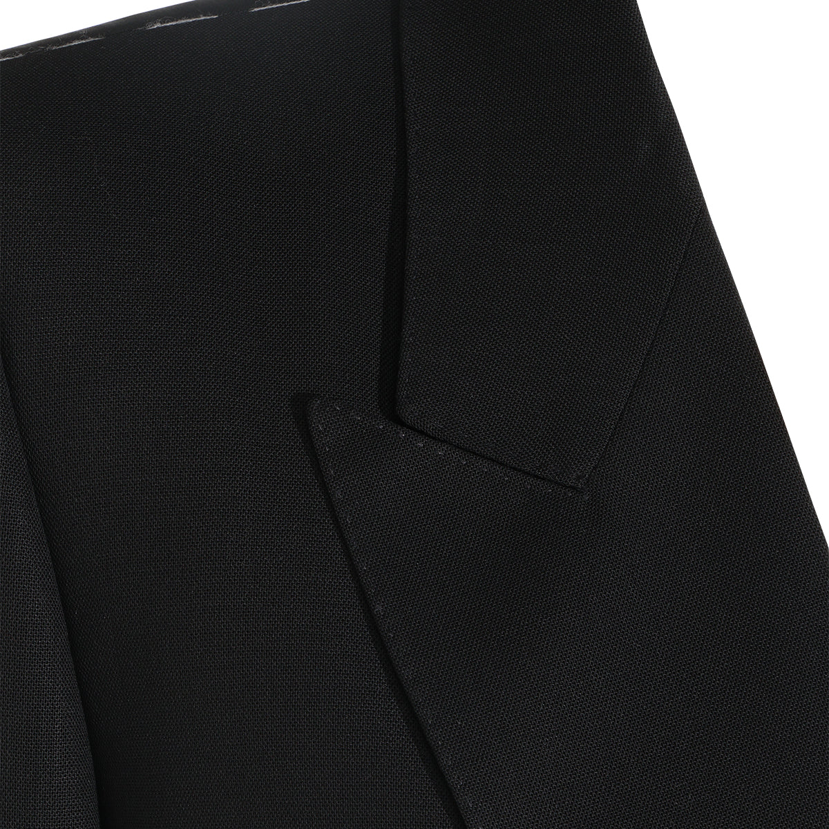 BLACK WOOL LONG COAT