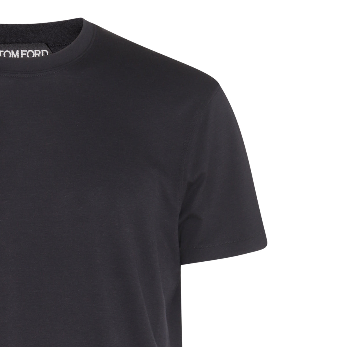 BLACK COTTON T-SHIRT