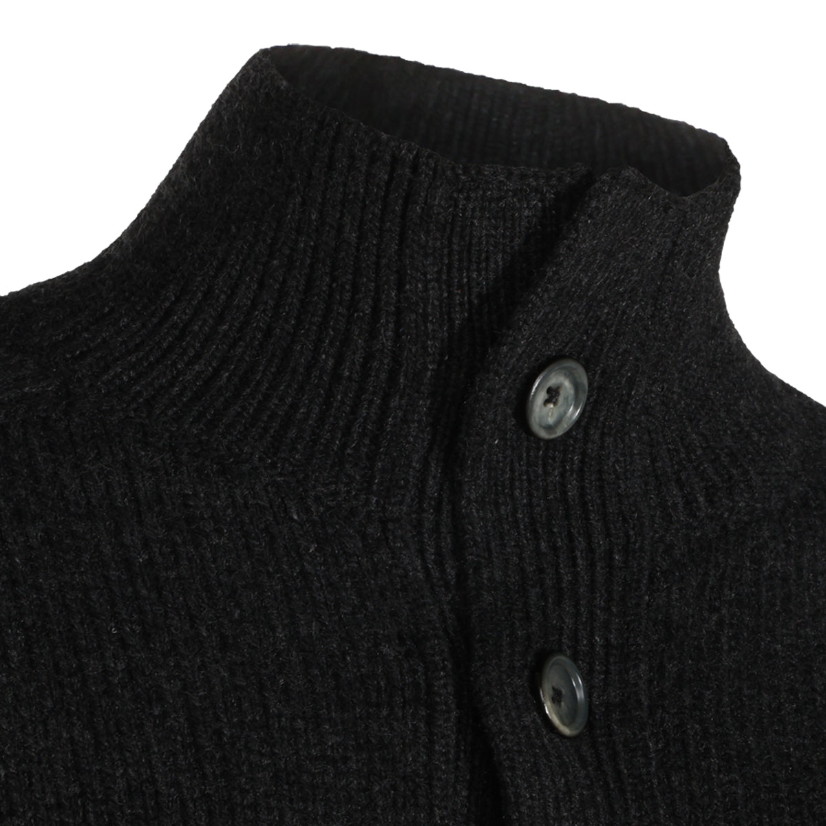 SHADOW GREY CASHMERE CARDIGAN