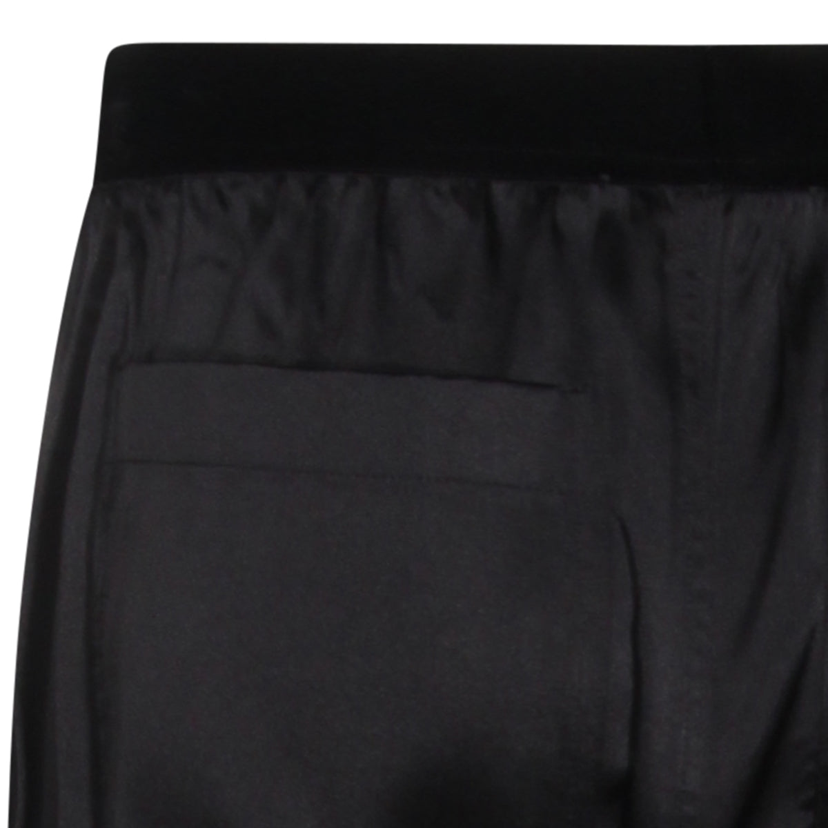 BLACK SILK PANTS