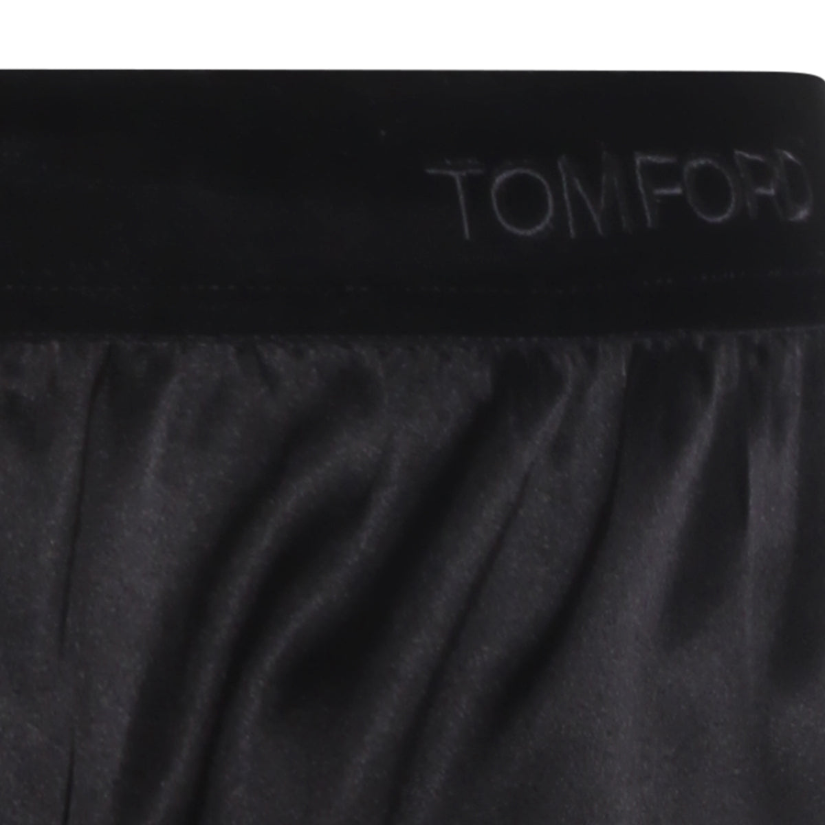 BLACK SILK SHORTS